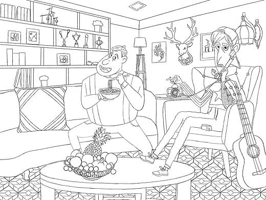 蓝贵莲插画35期第一阶段毕设作品