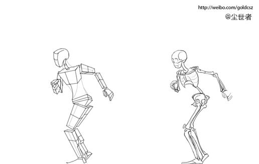 人物的骨骼及骨骼体块分析练习（图ZMTQwOTQ2MjA=） - 其他动漫 - 站酷设计师尘世者原创素材 - 站酷ZCOOL