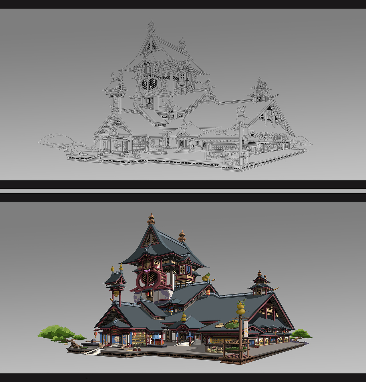 单体建筑（图ZMTk0NTAzNzcy） - 场景 - 站酷设计师阳光甚好丫原创素材 - 站酷ZCOOL