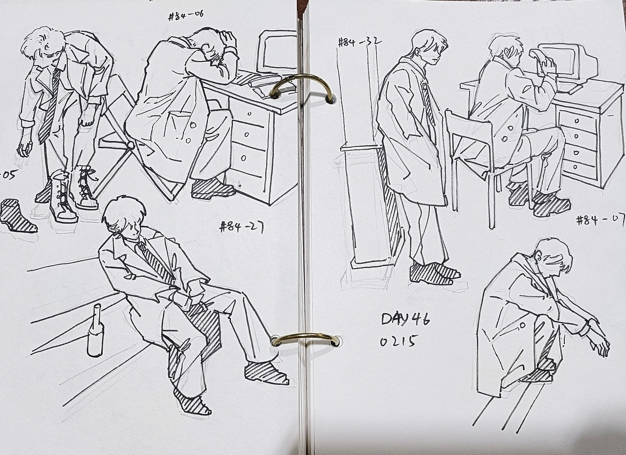 #速写60天挑战赛#Day46@速写班长 