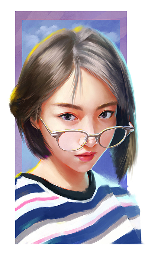 每天都是全新的开始 最近的肖像练习（图ZODk4NzE4MDA=） - 艺术插画 - 站酷设计师夕海Pares原创素材 - 站酷ZCOOL