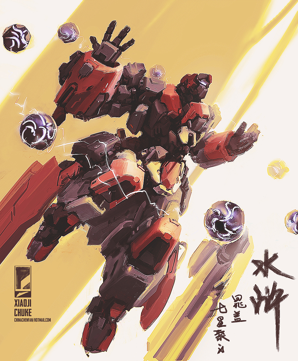 机甲概念设计——水浒人物像