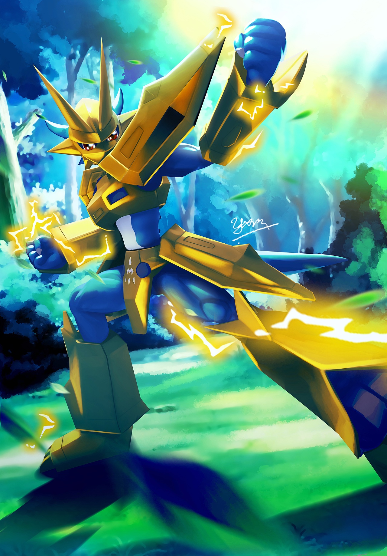 金甲龙兽（图ZMzAyNDU5MDQw） - 创作习作 - 站酷设计师YXM02原创素材 - 站酷ZCOOL