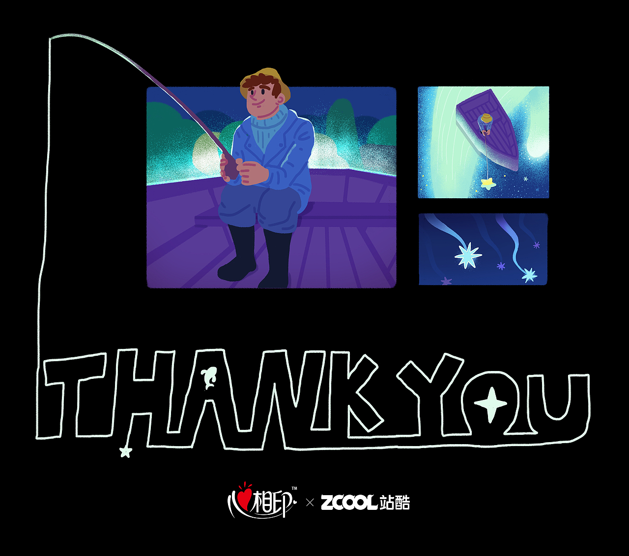 心相印|【神秘森林之夜】（圖ZMzM3NDA2MzA0） - 商業(yè)插畫(huà) - 站酷設(shè)計(jì)師圓寺下原創(chuàng)素材 - 站酷ZCOOL