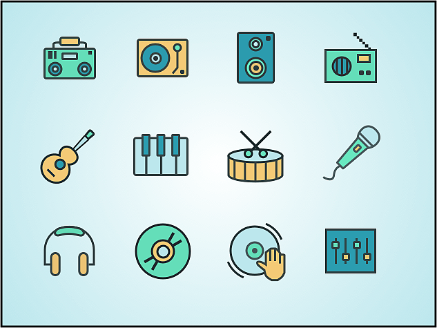 音乐符号（图ZMzY0MzE0NTI=） - Logo - 站酷设计师顾全原创素材 - 站酷ZCOOL