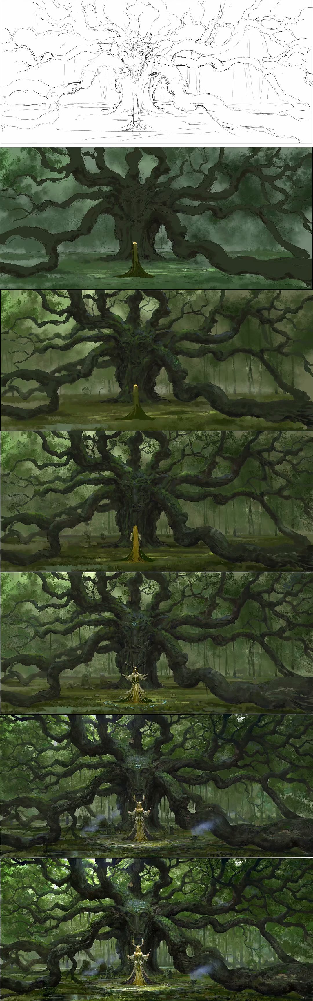 两个过程图 前面一张三个小时 后面一张两周（图ZMTYyNzA2NjA0） - 概念设定 - 站酷设计师Gking1原创素材 - 站酷ZCOOL