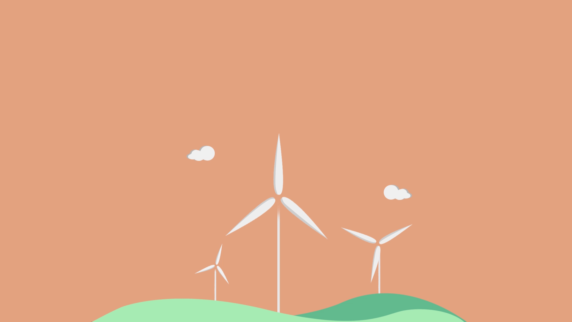 用发电风车表现华为手机的流畅性.