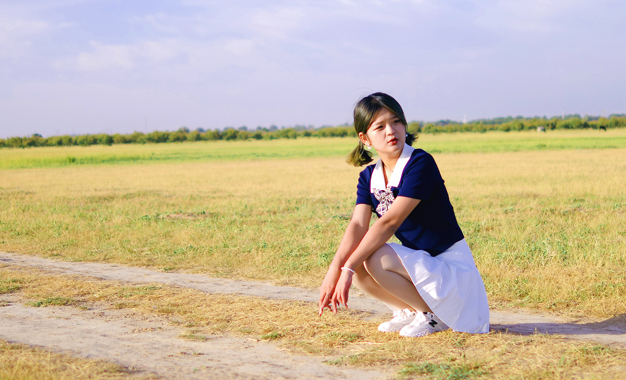 人像学习大光圈练习之jk小妹妹!
