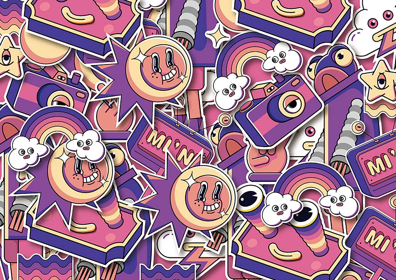 矢量插画——潮玩海报|插画|商业插画|好吃坚果 - 原创作品 - 站酷