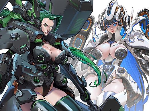 ps4/xbox机娘设计