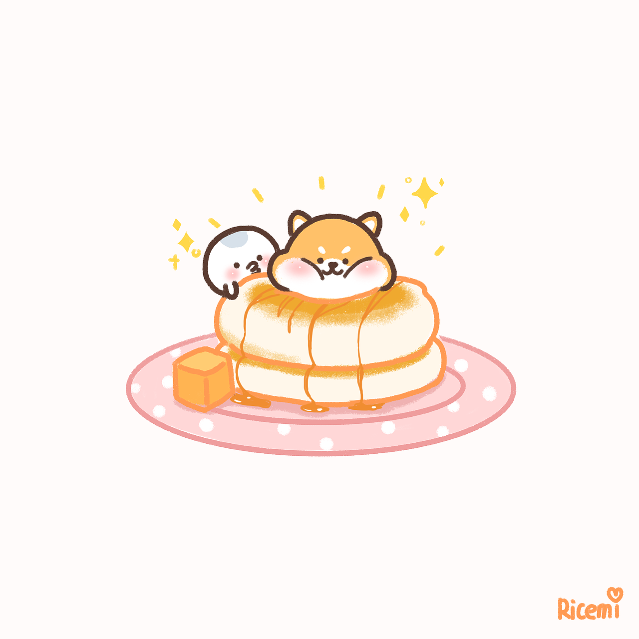 收货今日份可爱柴柴（图ZMTg3NDc4ODI4） - 商业插画 - 站酷设计师Ricemi_Wu原创素材 - 站酷ZCOOL