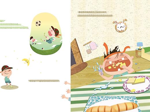 脚丫罢工了（个人主页-ZMzc1MzMyODQ=） - 儿童插画 - 站酷设计师艾坤子原创素材 - 站酷ZCOOL