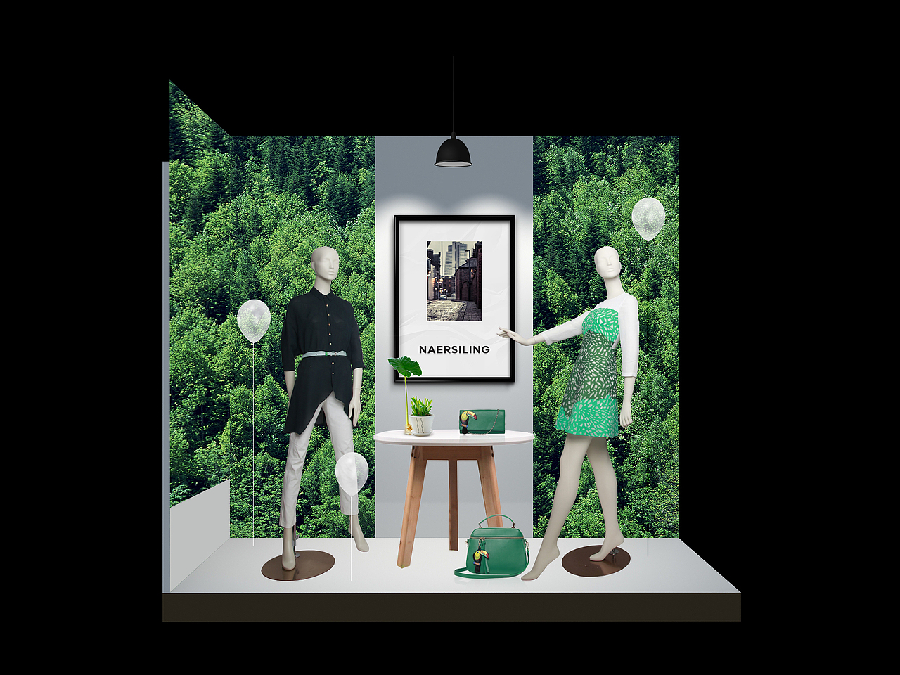 初次橱窗设计稿（图ZMjY2ODM2OTY=） - 展陈设计 - 站酷设计师Nisno原创素材 - 站酷ZCOOL