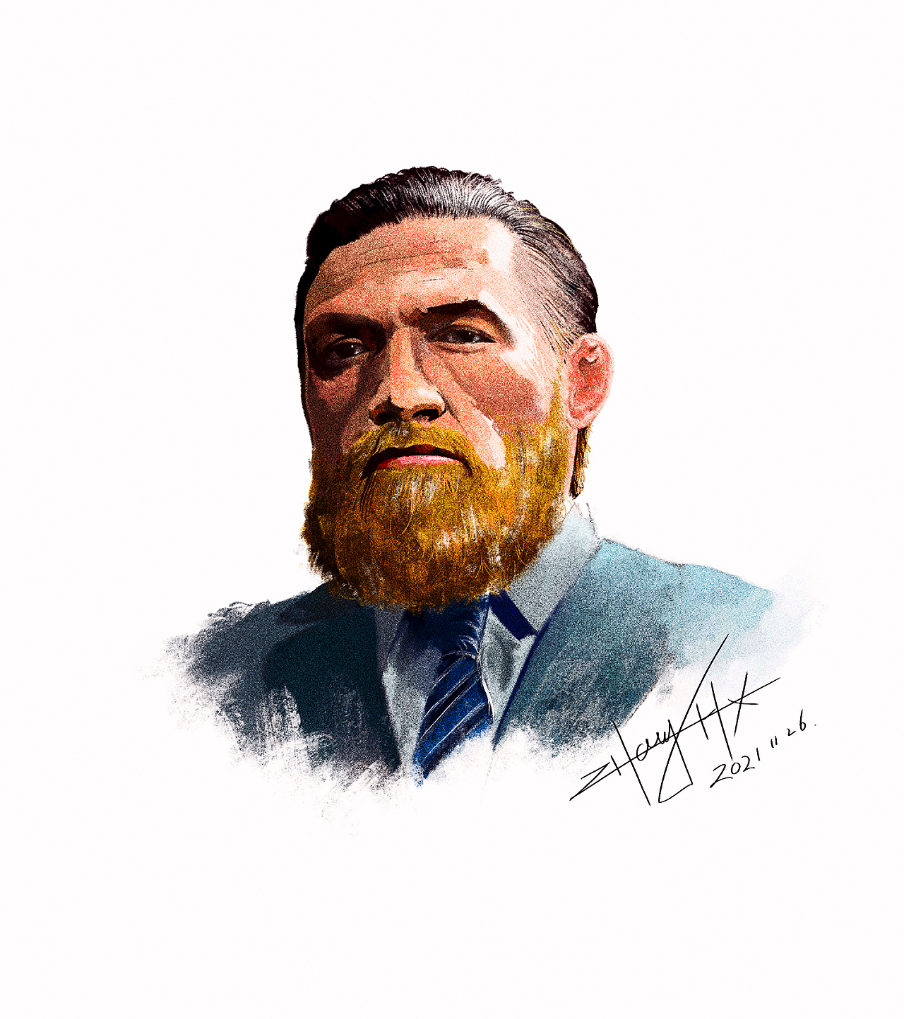 人物插画,嘴炮