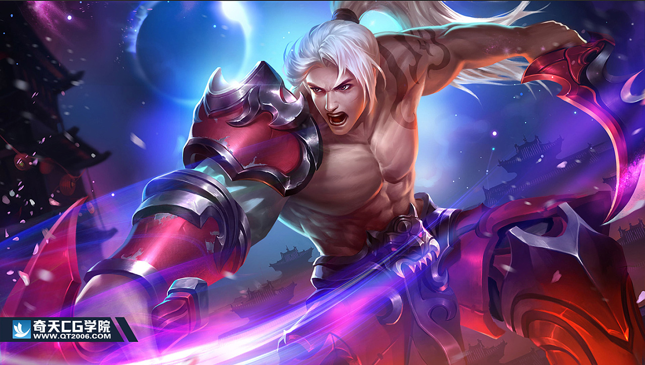 游戏角色原画 孙策