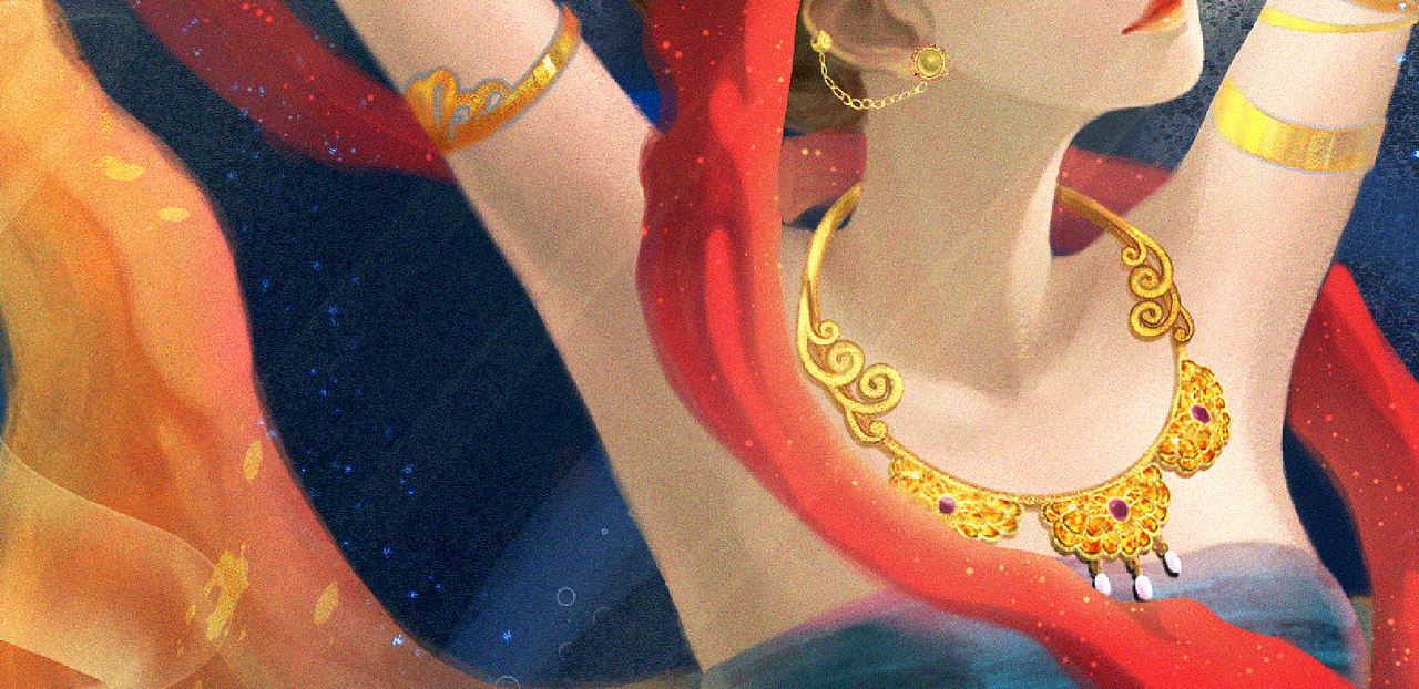 【板绘过程 】水下舞蹈《祈》绝了，每一帧都是心动（图ZMjU5OTM4ODcy） - 创作习作 - 站酷设计师畫坯塢阿蘭原创素材 - 站酷ZCOOL