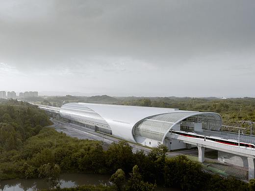 时空旅行者 | 成都18号线地铁站建筑影像