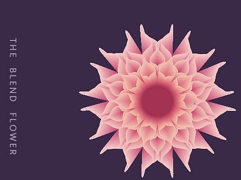 AI混合制作"波纹"花型效果