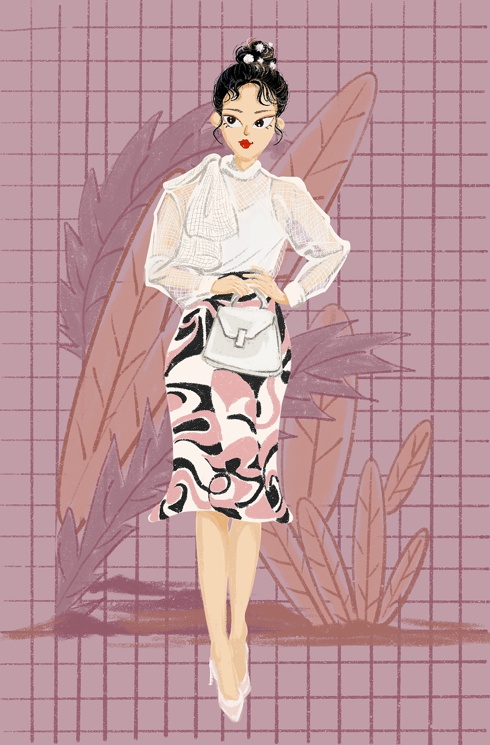 张满月造型-插画习作一