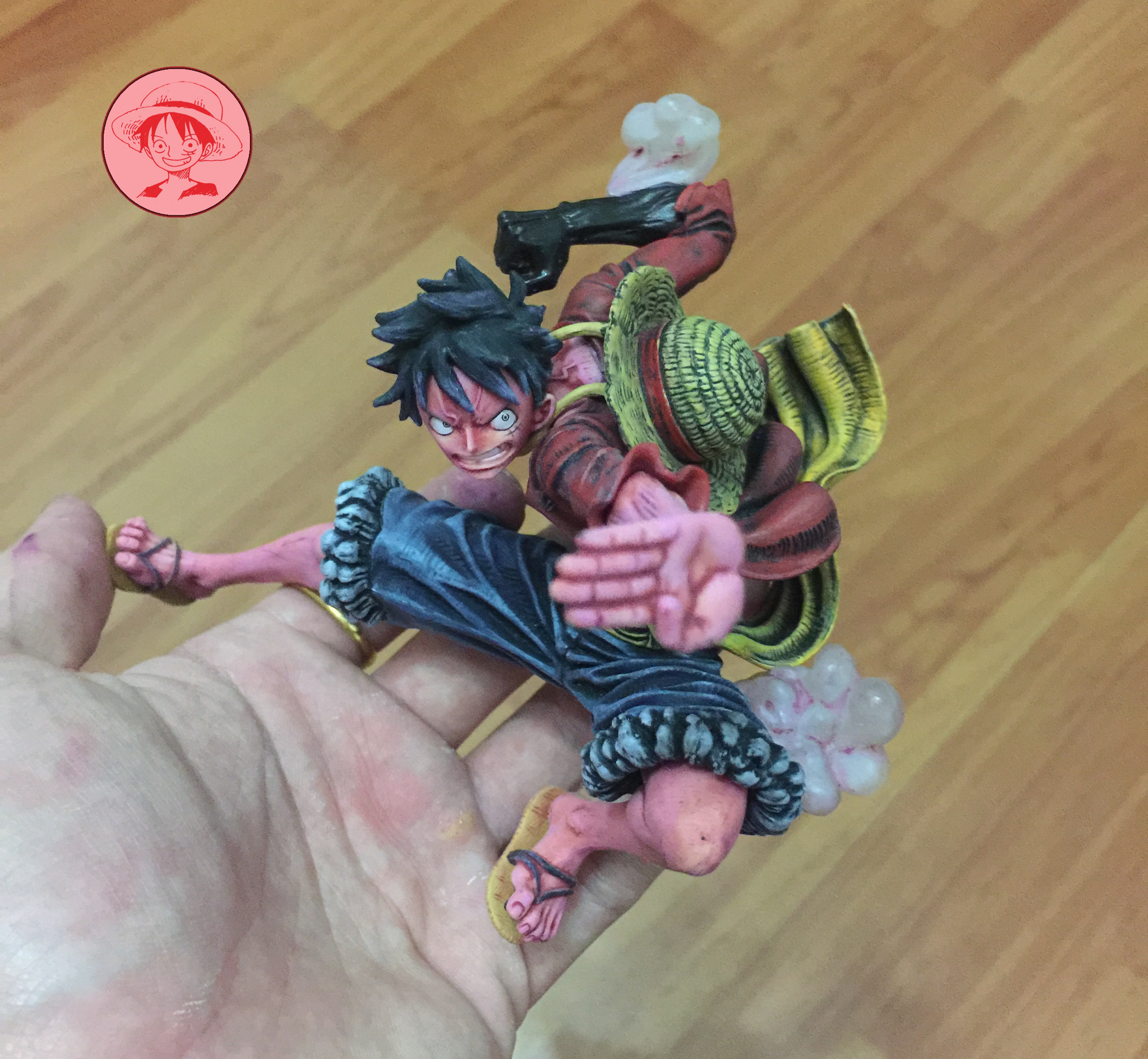 二档路飞完全二档色|手工艺|手办/模玩|淦巧 - 原创作品 - 站酷