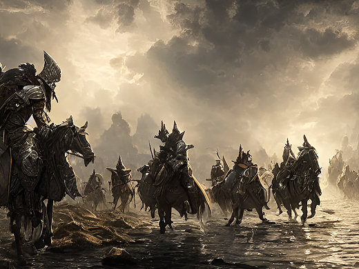 #AI创作实验室#圣光骑士团