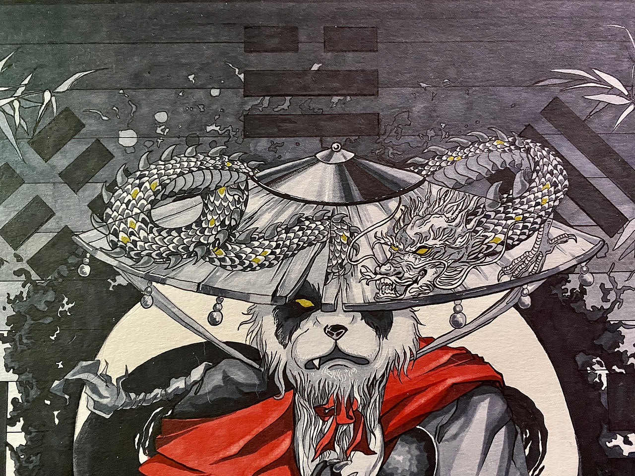 原创｜插画：官服补子·武五品：Panda·大侠（图ZMjUzMDgzNDQ4） - 商业插画 - 站酷设计师齊天小聖原创素材 - 站酷ZCOOL