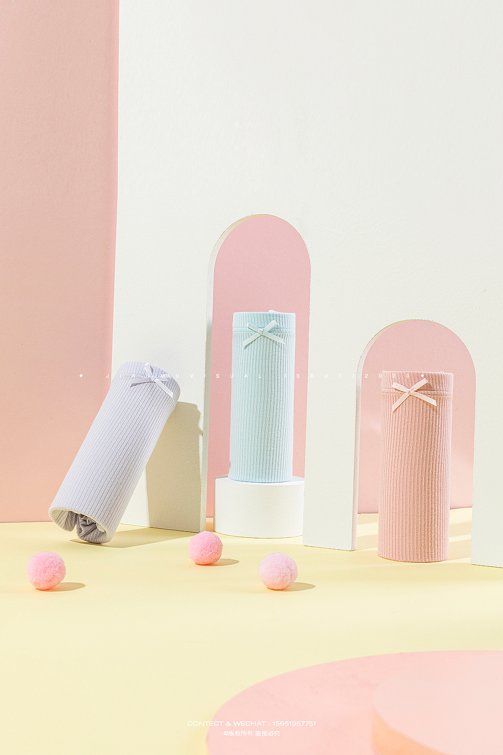 儿童内裤摄影丨云想衣 × 简木视觉 女童内衣 产品摄影