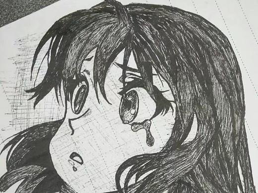 【手绘】动漫图临摹（原图来源于网络，已丢失）