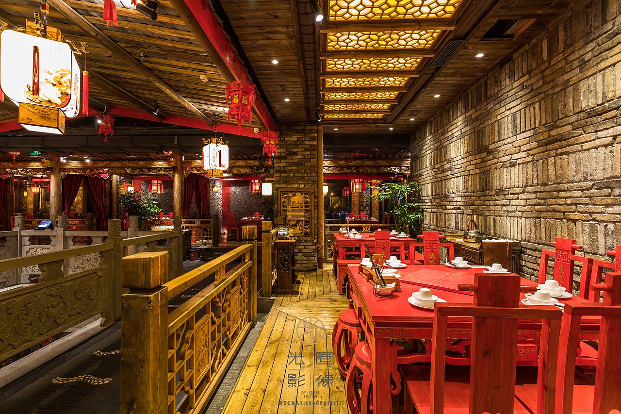 海口大龙翻印老成都火锅空间摄影