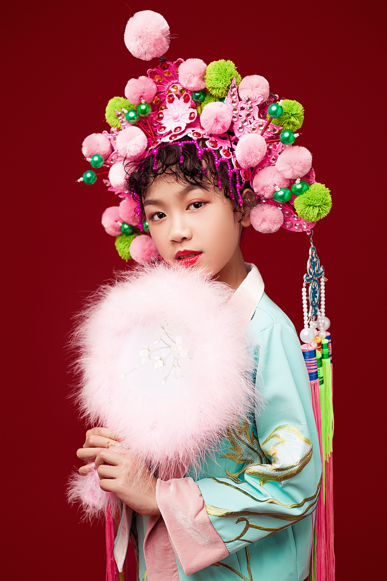 中国红古风儿童摄影