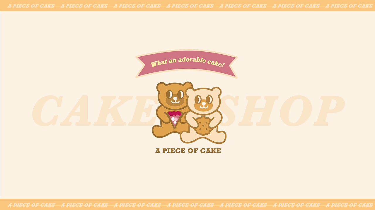 ｜A PIECE OF CAKE｜甜品店品牌VI设计案例练习（图ZMjQwOTc2Mjcy） - 品牌 - 站酷设计师21_ARTIST原创素材 - 站酷ZCOOL