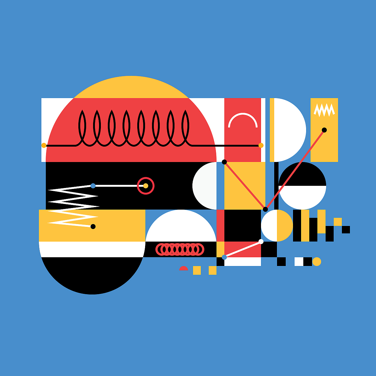 几何体插画临摹