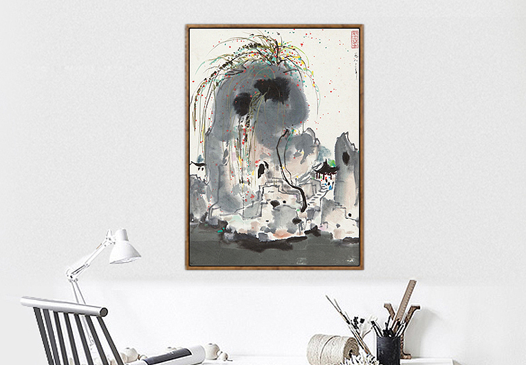 安徽装饰画、宾馆挂画、家庭背景墙笔画