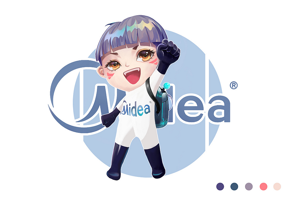 格力空调二次元Q版人物设计