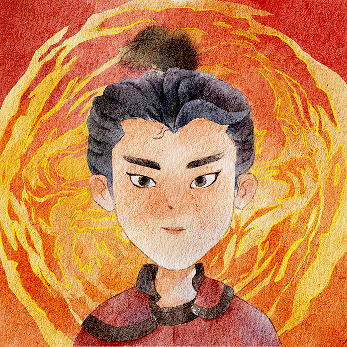 哪吒重生头像习作