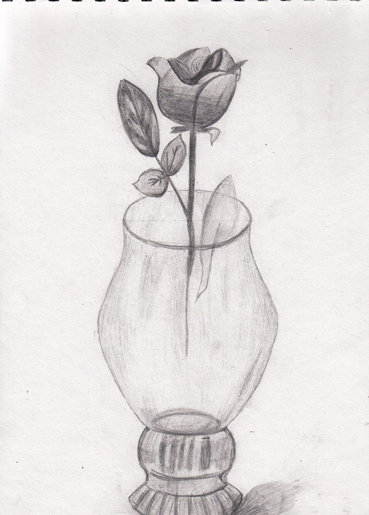 花瓶简笔画 素描图片
