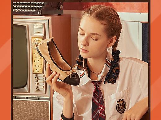 #女鞋海报#女鞋/单鞋特惠促销海报设计