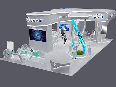 展台设计｜爱博诺德科技展台设计眼镜展