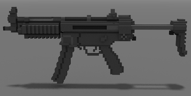 体素艺术-mp5冲锋枪（图ZMTczNDcwNDYw） - 其他三维 - 站酷设计师贾彼博原创素材 - 站酷ZCOOL