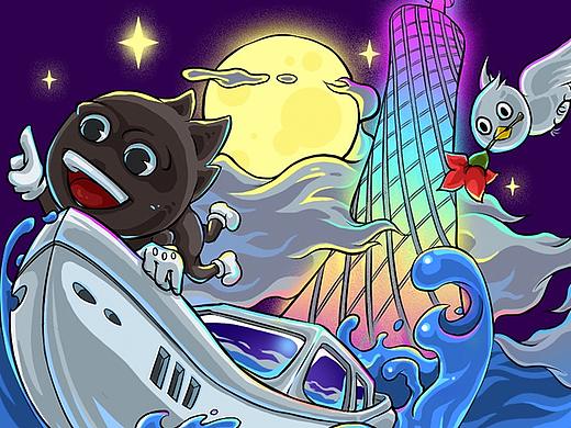 站酷13周年贺图——羊城广州