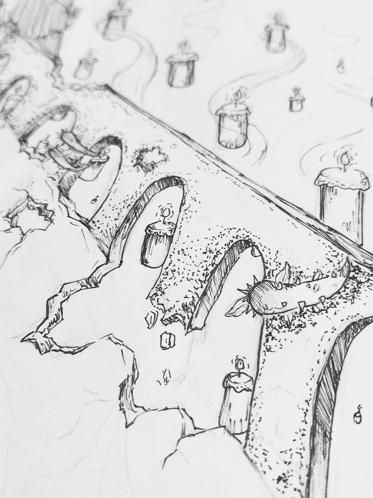 8岁插画师原创:逃出魔界