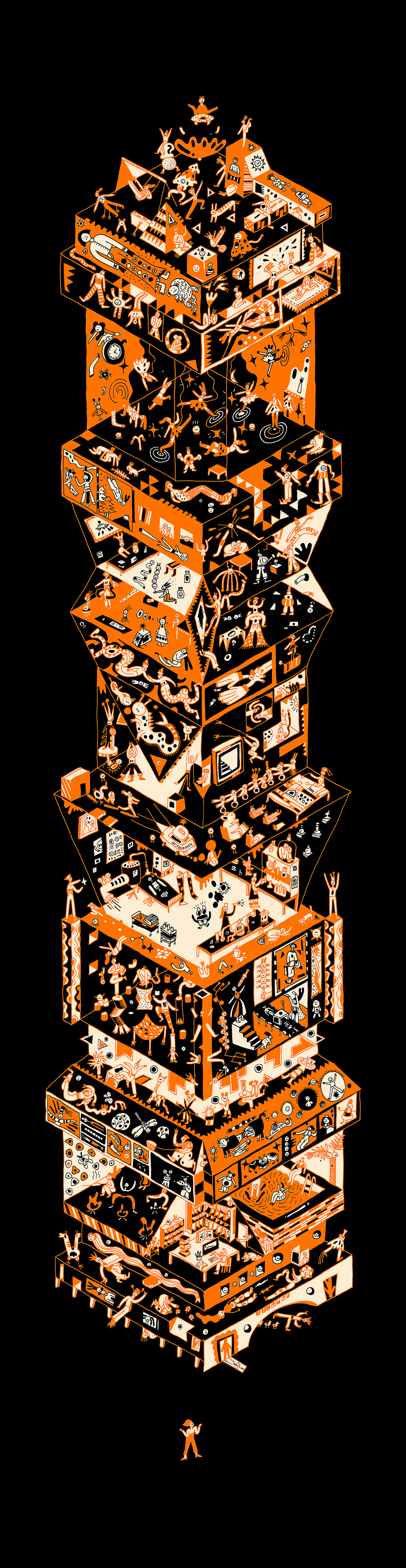 情绪大楼（图ZMjMzMTI2NDI0） - 艺术插画 - 站酷设计师坨拉基原创素材 - 站酷ZCOOL