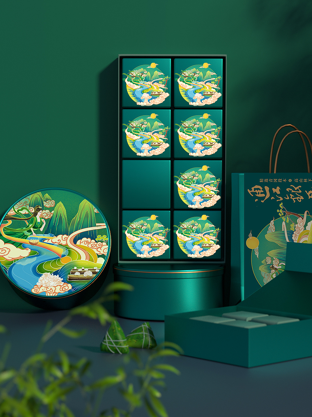 包装插画&通江银耳