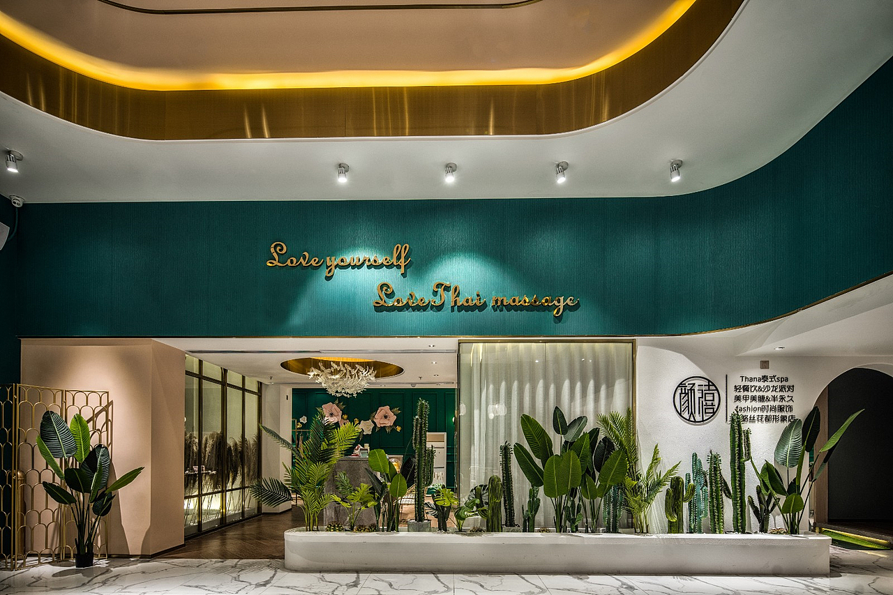 阳江美容院装修设计案例|东南亚风格