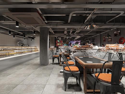 工业风火锅店