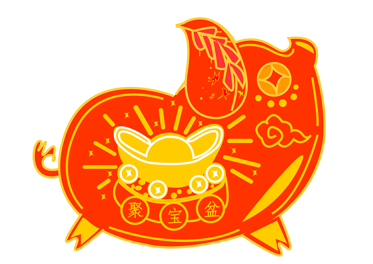 【花心小猪猪】logo形象IP设计|插画|商业插画|虎_TIGER - 原创作品 - 站酷 (ZCOOL)