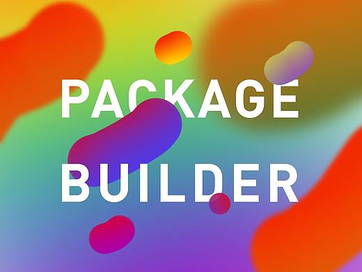 PackageBuilders.com 品牌社交网络宣传图，含动态插画
