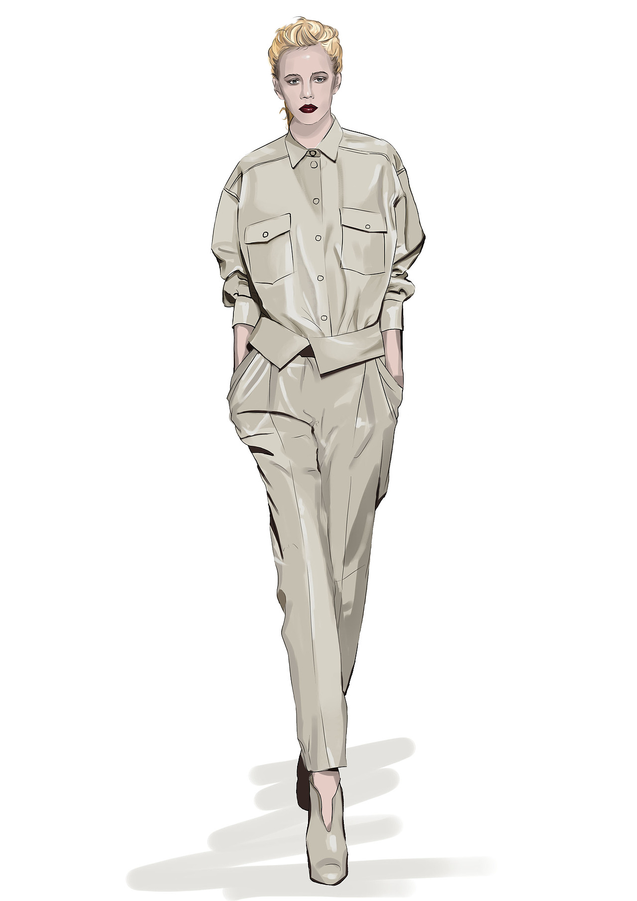 秀场人体效果图（图ZMjM4NTYyMTc2） - 休闲/流行服饰 - 站酷设计师易心2021原创素材 - 站酷ZCOOL