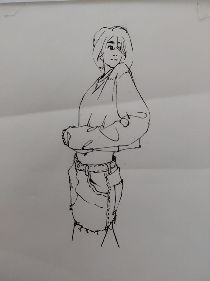 钢笔速写  人物