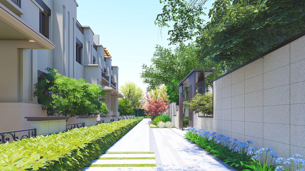 居住小区（图ZMjIwMjg3MzAw） - 建筑设计 - 站酷设计师Waday原创素材 - 站酷ZCOOL